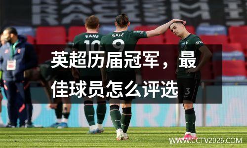 英超历届冠军，最佳球员怎么评选
