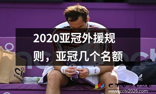 2020亚冠外援规则，亚冠几个名额
