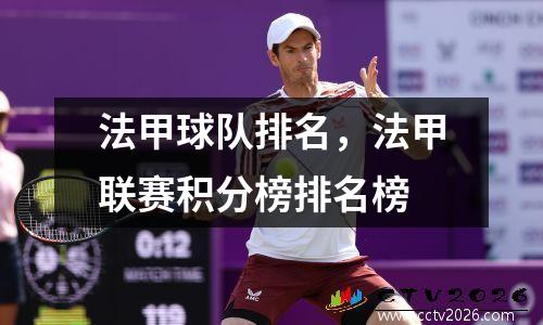 法甲球队排名，法甲联赛积分榜排名榜