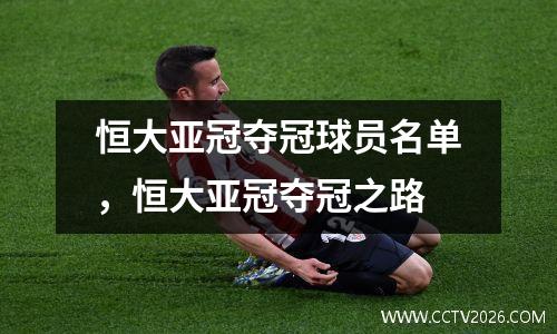 恒大亚冠夺冠球员名单，恒大亚冠夺冠之路