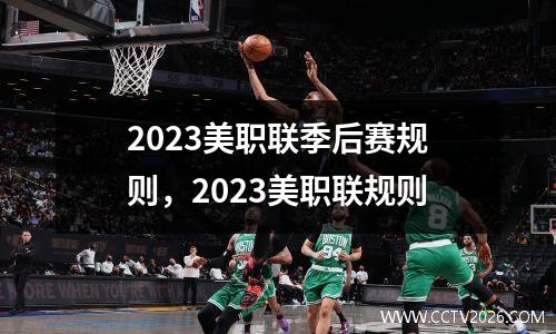 2023美职联季后赛规则，2023美职联规则