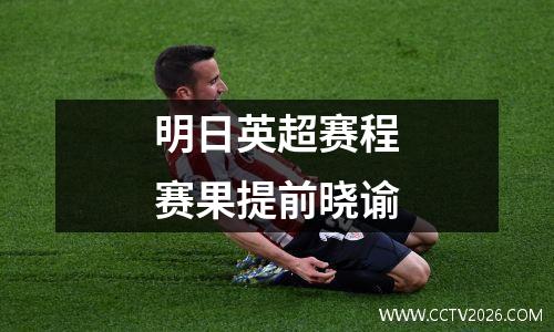 明日英超赛程赛果提前晓谕