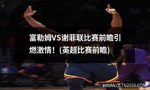富勒姆VS谢菲联比赛前瞻引燃激情！(英超比赛前瞻)