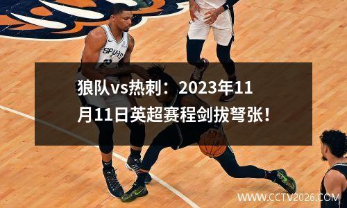 狼队vs热刺：2023年11月11日英超赛程剑拔弩张！