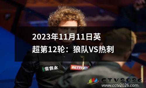 2023年11月11日英超第12轮：狼队VS热刺