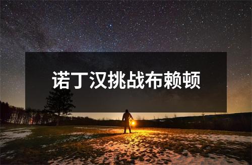 诺丁汉挑战布赖顿