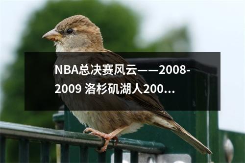 NBA总决赛风云——2008-2009 洛杉矶湖人2009-10赛季阵容