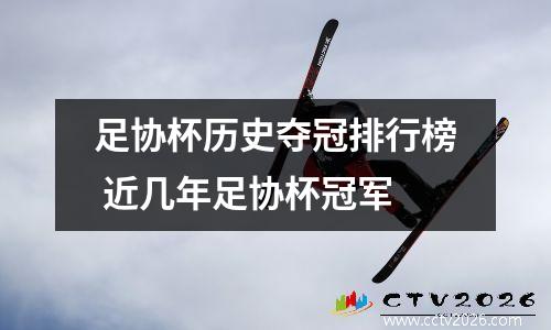 足协杯历史夺冠排行榜 近几年足协杯冠军