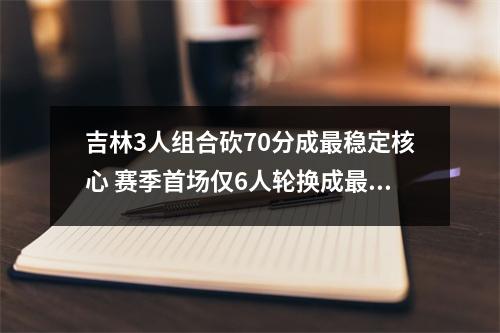 吉林3人组合砍70分成最稳定核心 赛季首场仅6人轮换成最大隐患 吉林队下赛季