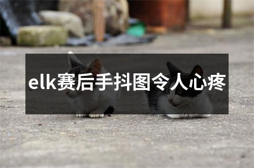 elk赛后手抖图令人心疼