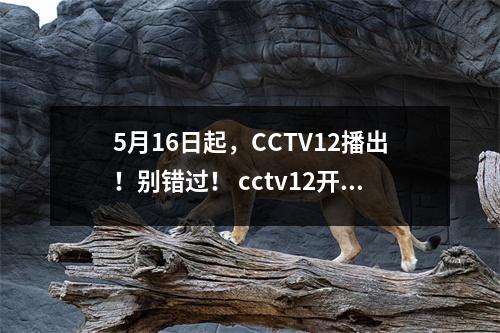 5月16日起，CCTV12播出！别错过！ cctv12开播相关