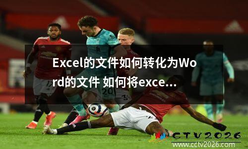 Excel的文件如何转化为Word的文件 如何将excel文件转化成word文件