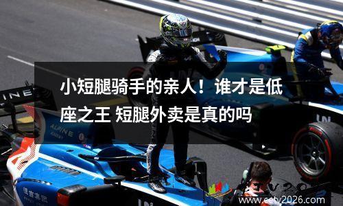 小短腿骑手的亲人！谁才是低座之王 短腿外卖是真的吗