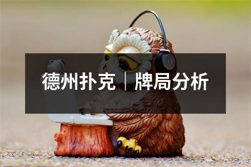 德州扑克｜牌局分析