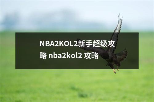 NBA2KOL2新手超级攻略 nba2kol2 攻略