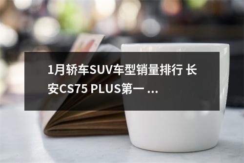 1月轿车SUV车型销量排行 长安CS75 PLUS第一 新能源比亚迪前十有六! 长安1月汽车销量排行榜