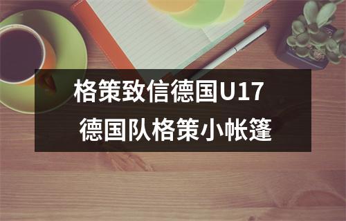 格策致信德国U17 德国队格策小帐篷