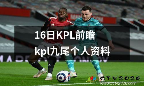16日KPL前瞻 kpl九尾个人资料