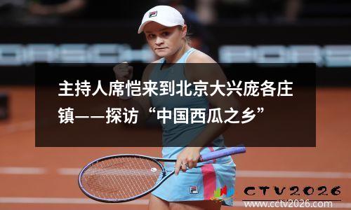 主持人席恺来到北京大兴庞各庄镇——探访“中国西瓜之乡”