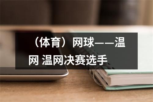 （体育）网球——温网 温网决赛选手