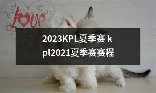 2023KPL夏季赛 kpl2021夏季赛赛程