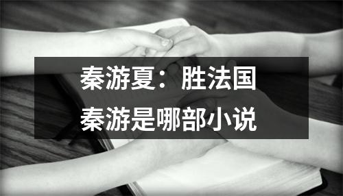 秦游夏：胜法国 秦游是哪部小说