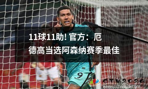 11球11助! 官方：厄德高当选阿森纳赛季最佳