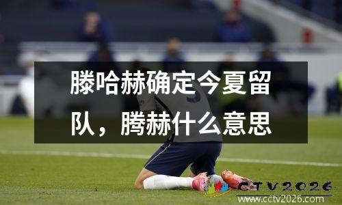 滕哈赫确定今夏留队，腾赫什么意思