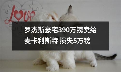 罗杰斯豪宅390万镑卖给麦卡利斯特 损失5万镑