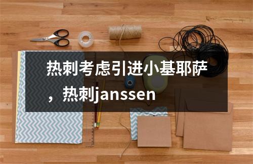 热刺考虑引进小基耶萨，热刺janssen