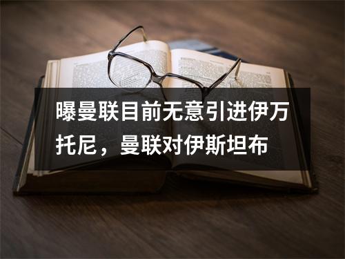 曝曼联目前无意引进伊万托尼，曼联对伊斯坦布