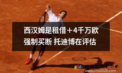 西汉姆是租借＋4千万欧强制买断 托迪博在评估