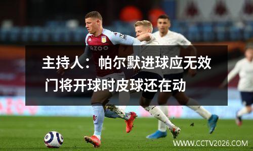主持人：帕尔默进球应无效 门将开球时皮球还在动