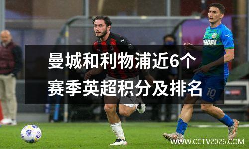 曼城和利物浦近6个赛季英超积分及排名