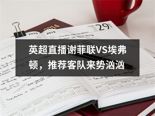 英超直播谢菲联VS埃弗顿，推荐客队来势汹汹