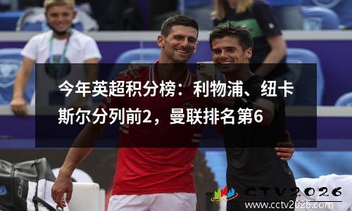 今年英超积分榜：利物浦、纽卡斯尔分列前2，曼联排名第6