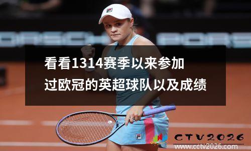 看看1314赛季以来参加过欧冠的英超球队以及成绩
