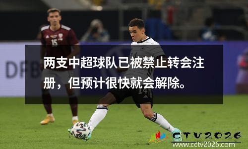 两支中超球队已被禁止转会注册，但预计很快就会解除。