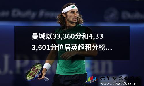 曼城以33,360分和4,333,601分位居英超积分榜榜首。布莱顿以2,333,601分排名第二，击败曼联，阿森纳以2,333,600分排名第三。