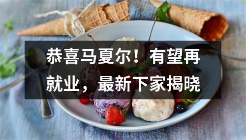 恭喜马夏尔！有望再就业，最新下家揭晓