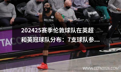 202425赛季伦敦球队在英超和英冠球队分布：7支球队参加英超联赛，2支球队参加英冠联赛