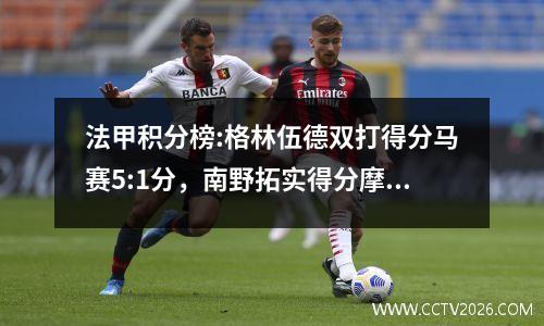 法甲积分榜:格林伍德双打得分马赛5:1分，南野拓实得分摩纳哥1:0分