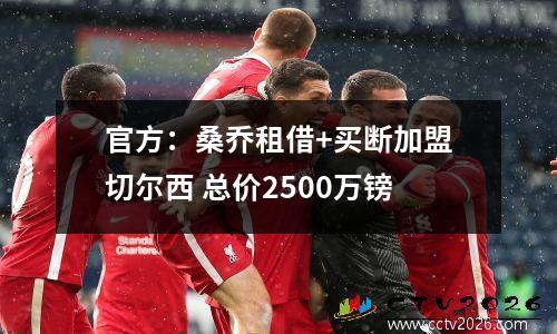 官方：桑乔租借+买断加盟切尔西 总价2500万镑