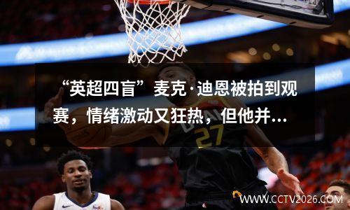 “英超四盲”麦克·迪恩被拍到观赛，情绪激动又狂热，但他并不是热刺球迷