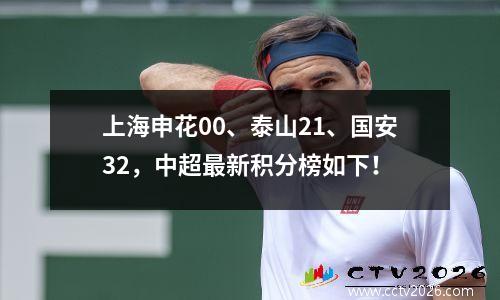 上海申花00、泰山21、国安32，中超最新积分榜如下！