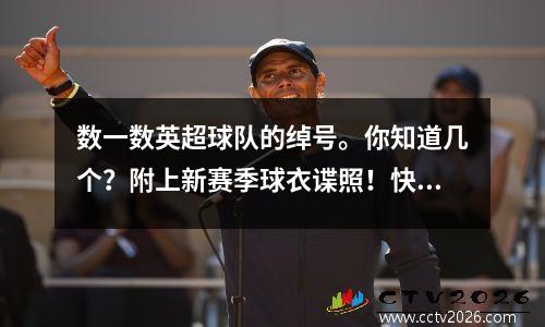 数一数英超球队的绰号。你知道几个？附上新赛季球衣谍照！快去买吧！