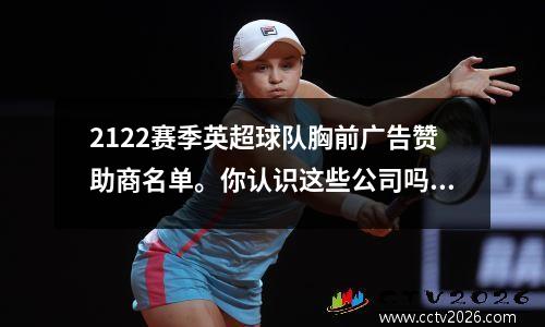 2122赛季英超球队胸前广告赞助商名单。你认识这些公司吗？