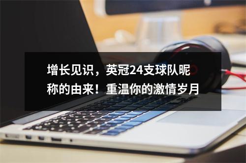 增长见识，英冠24支球队昵称的由来！重温你的激情岁月