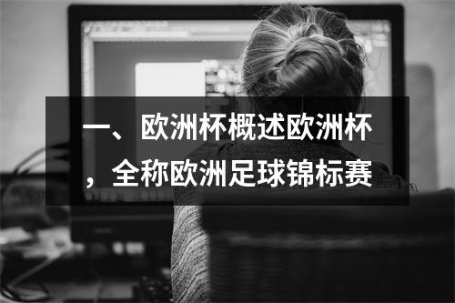 一、欧洲杯概述欧洲杯，全称欧洲足球锦标赛