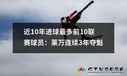 近10年进球最多前10联赛球员：莱万连续3年夺魁